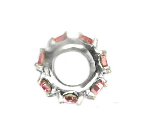 Stříbrný přívěsek srdce Swarovski crystal čirý - P1396