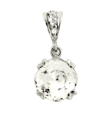 Stříbrný přívěsek Swarovski krystal čirý - P1225