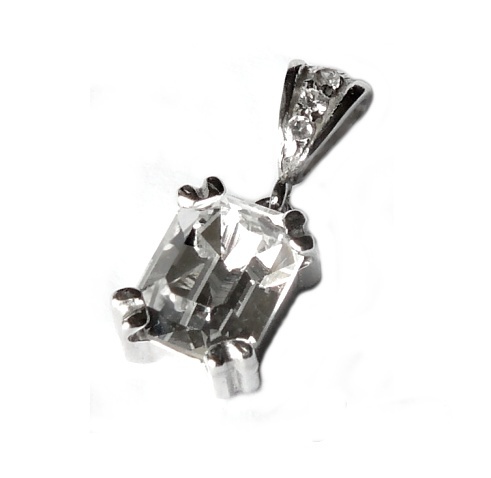 Stříbrný přívěsek Swarovski čirý a zirkony - P1201