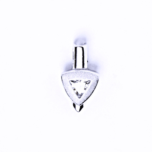 Stříbrný přívěsek čirý zirkon - P1154