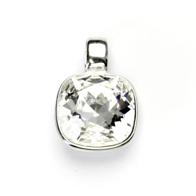 Stříbrný přívěsek Swarovski čirý crystal - P1375