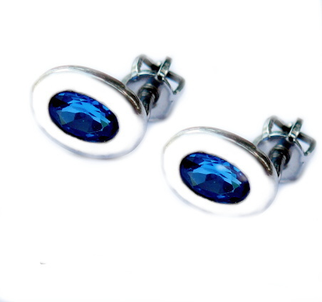 Stříbrné náušnice zirkon spinel - NŠ1124