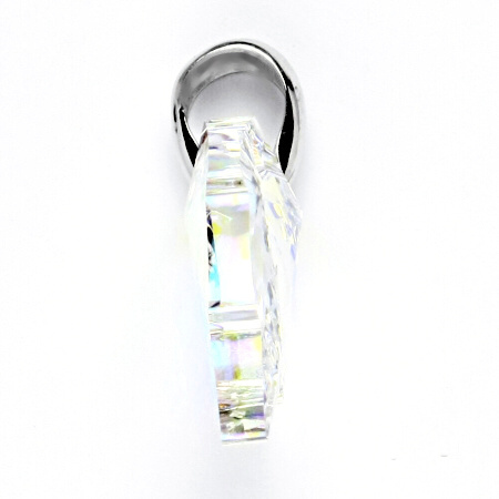 Stříbrný přívěsek list Swarovski Leaf AB - P1302