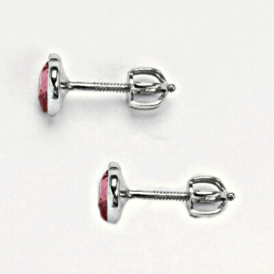 Stříbrné náušnice srdíčko Swarovski rose - NŠ1315