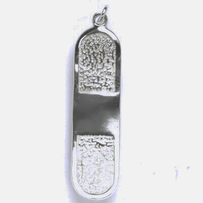 Stříbrný přívěsek skateboard - P109
