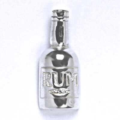 Stříbrný přívěsek láhev RUM - P111