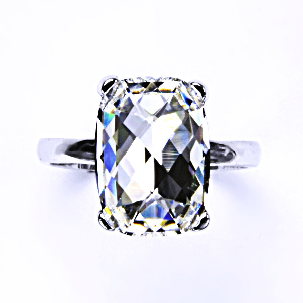 Stříbrný prsten Swarovski Swarovski krystal čirý - T1283