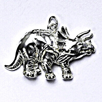 Stříbrný přívěsek dinosaurus Triceraptost - P182