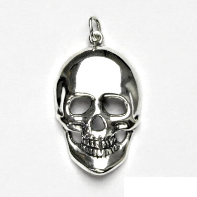 Stříbrný přívěsek lebka - P345