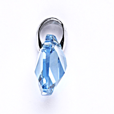 Stříbrný přívěsek Swarovski akvamarine - P1302