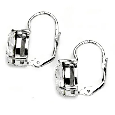 Stříbrné náušnice Swarovski čirý krystal - NK1242