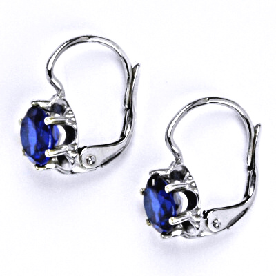 Stříbrné náušnice spinel zirkon - NK1429