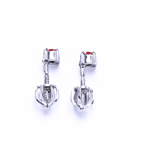 Stříbrné náušnice Swarovski light rose - NŠ1339
