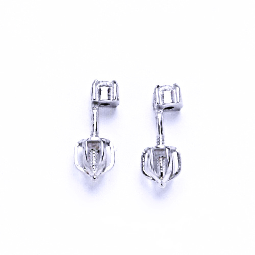 Stříbrné náušnice Swarovski čiré - NŠ1339