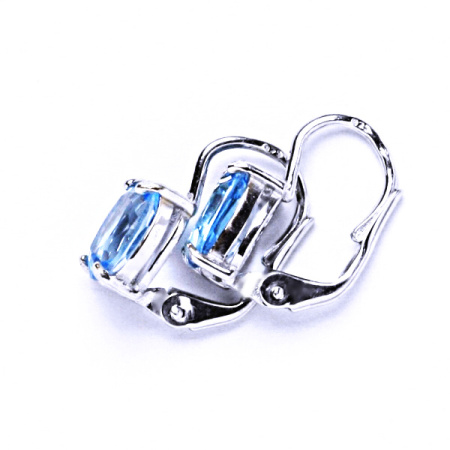 Stříbrné náušnice přírodní topaz swiss  - NK1245