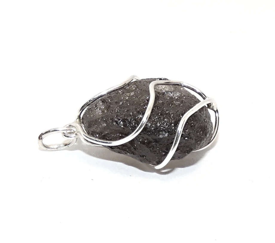 Stříbrný přívěsek surový přírodní Agni Manitite 3,30 g  - Perla ohně