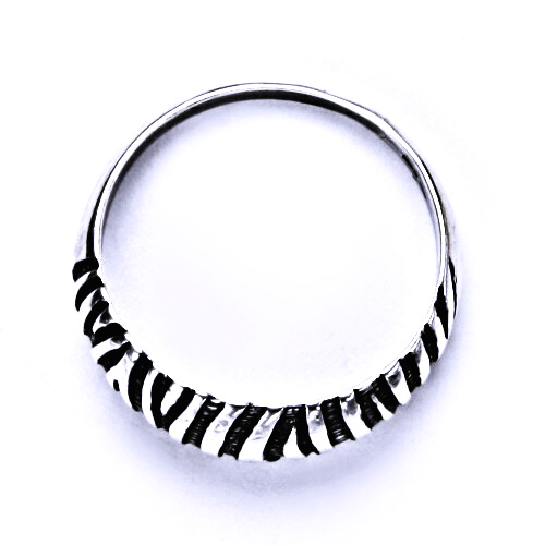Stříbrný prsten motiv zebra - T832