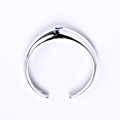 Stříbrný prsten na nohu zirkon spinel - T1108