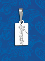 Stříbrný přívěsek golfista - PA0493