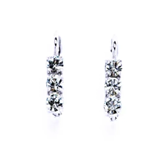 Stříbrné náušnice Swarovski light azore - NK1323