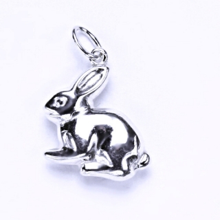 Stříbrný přívěsek figurka králík - P765