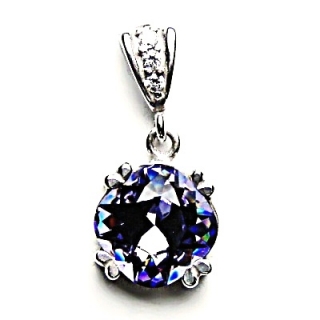 Stříbrný přívěsek Swarovski krystal tanzanit - P1225