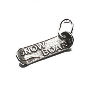Stříbrný přívěsek snowboard - PA00963
