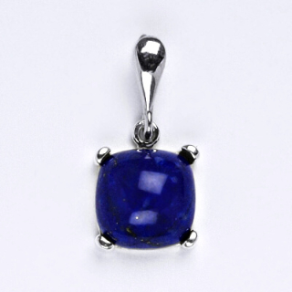 Stříbrný přívěsek přírodní lápis lazuli - P1477
