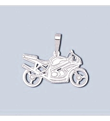 Stříbrný přívěsek motorka - PA0033