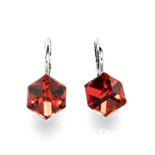 Stříbrné náušnice Swarovski paparadcha - NK1230