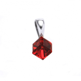 Stříbrný přívěsek Swarovski light siam -  P1230 