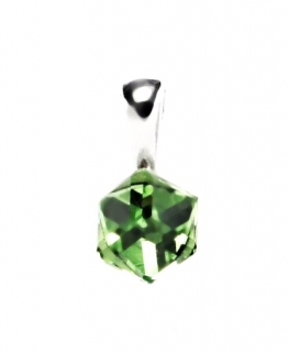 Stříbrný přívěsek Swarovski peridot  -  P1230 