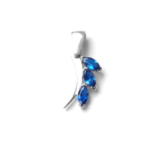 Stříbrný přívěsek zirkon spinel - VP6