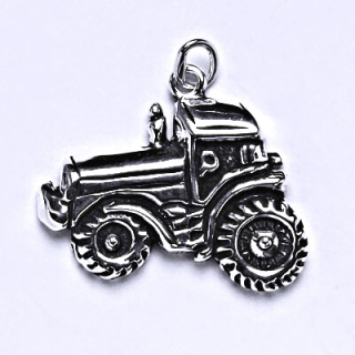 Stříbrný přívěsek traktor - P128