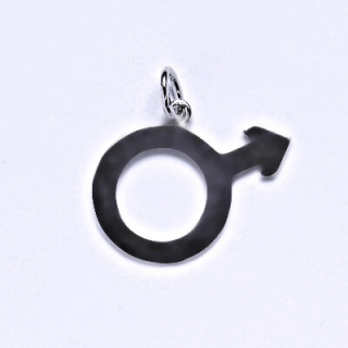 Stříbrný přívěsek symbol muž - P154