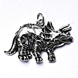 Stříbrný přívěsek dinosaurus Triceraptost - P182