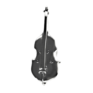 Stříbrný přívěsek basa - P229