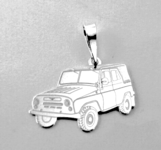 Stříbrný přívěsek Jeep - PA0491