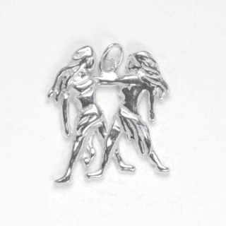 Stříbrný přívěsek měsíční znamení blíženci - P941