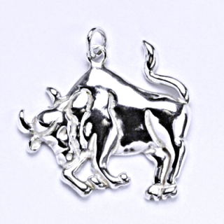 Stříbrný přívěsek měsíční znamení býk - P941