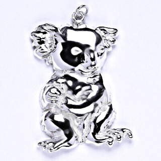 Stříbrný přívěsek medvěd koala  - P961