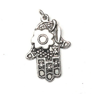Stříbrný přívěsek amulet Hamsa Fátimina ruka - DN60