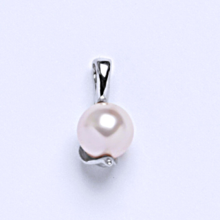 Stříbrný přívěsek Swarovski perla rosaline - P1215