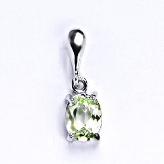 Stříbrný přívěsek Swarovski chryzolit - P1245