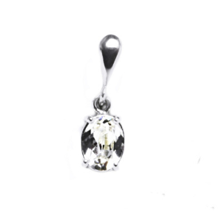 Stříbrný přívěsek Swarovski crystal čirý - P1245