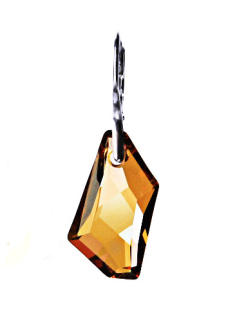 Stříbrný přívěsek Swarovski krystal topaz - P1295