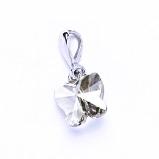 Stříbrný přívěsek motýl Swarovski silver shade - P1307