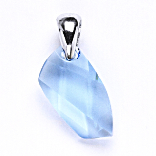Stříbrný přívěsek  Swarovski  akvamarine  - P1302 