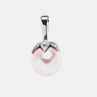 Stříbrný přívěsek Swarovski perla rosaline - P1348