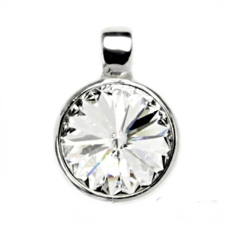 Stříbrný přívěsek swarovski crystal čirý - P1372